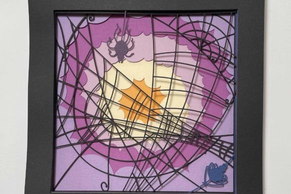 3D SVG Halloween Shadow Box