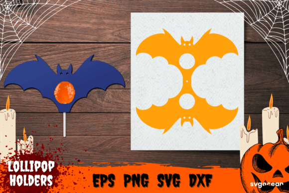 Bat Candy Holder 3D SVG Shapes