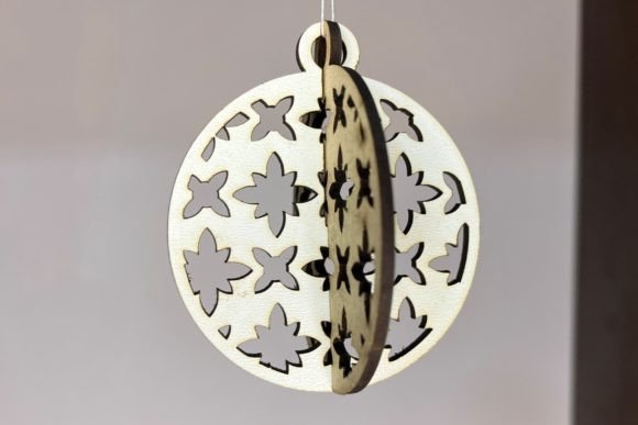 Christmas Bauble - Floral Pattern