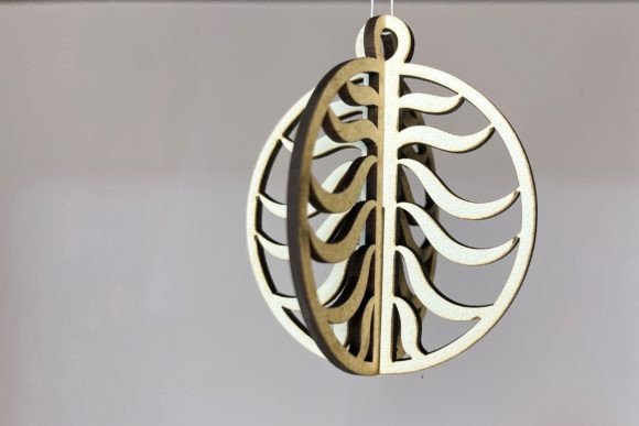 Christmas Bauble - Swirls Pattern