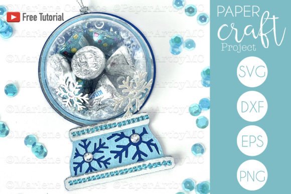 Cut Files Snow Globe Candy Holder 3D SVG Shapes