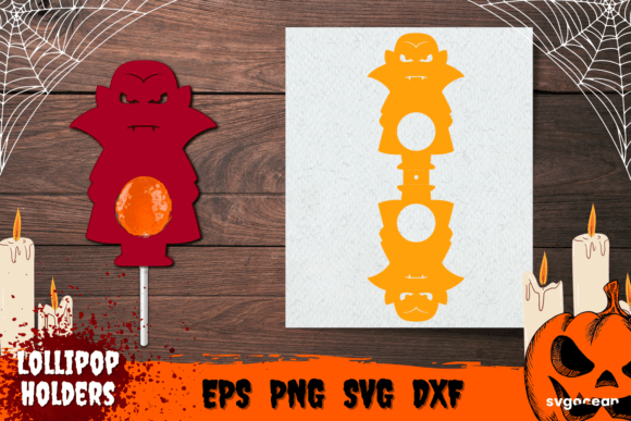Dracula Candy Holder 3D SVG Shapes