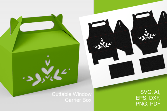 Folk Style Embellish Gable Box Template