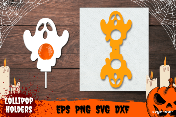 Ghost Candy Holder 3D SVG Shapes
