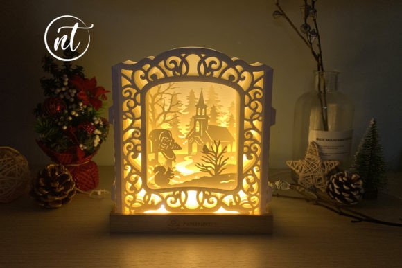 Merry Christmas with Little Squirrel 3D SVG