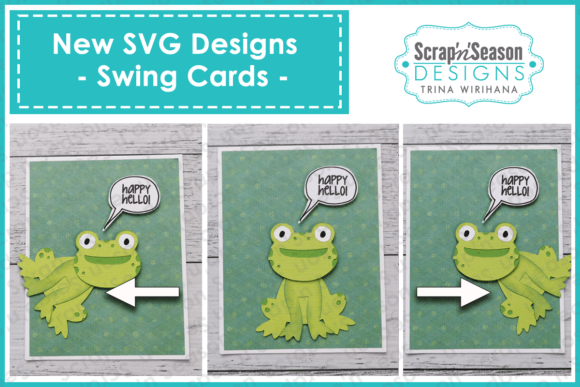 Swing Card - Frog 3D SVG Shapes